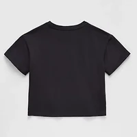 Thereabouts Little & Big Kid Girls Crew Neck Short Sleeve Boxy Fit Graphic T-Shirt