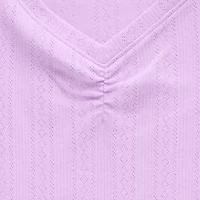 Thereabouts Little & Big Kid Girls V Neck Short Sleeve T-Shirt