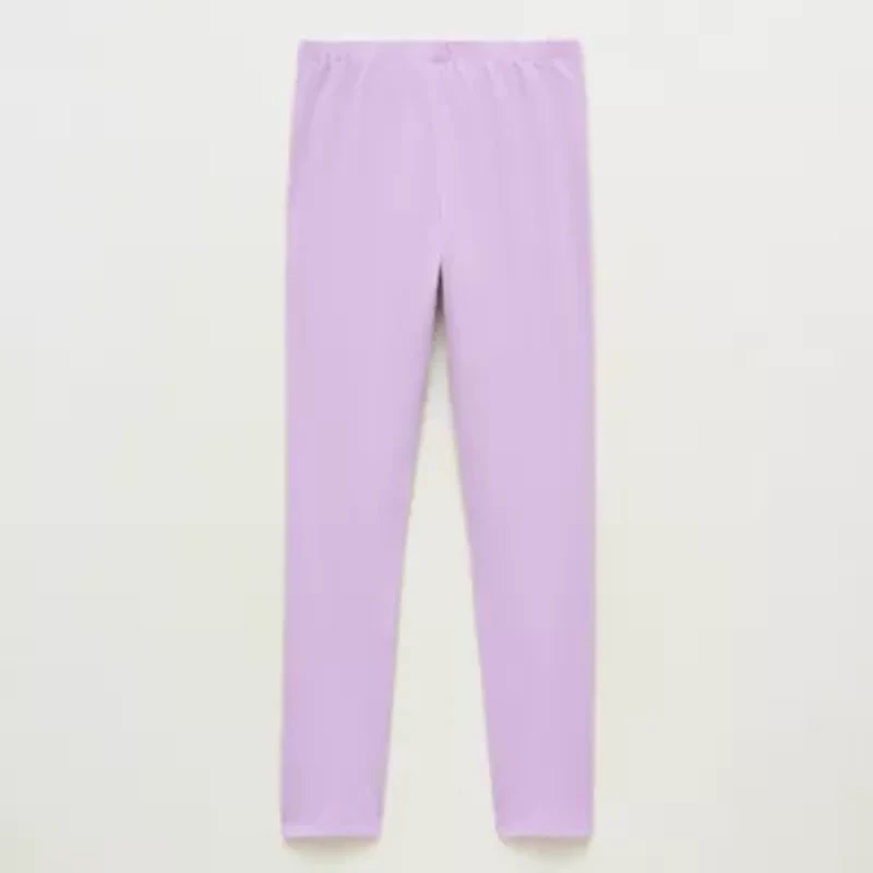 Thereabouts Solid Little & Big Kid Girls Knit Full Length Leggings