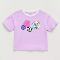 Xersion Little & Big Kid Girls Crew Neck Short Sleeve T-Shirt
