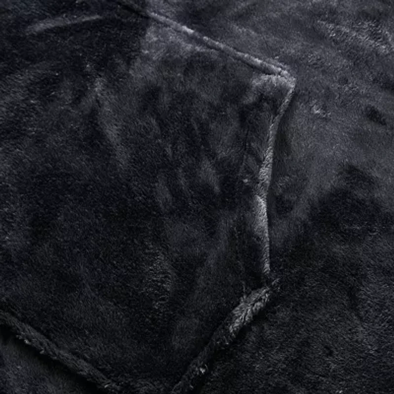 Sweet Home Collection Oversized Wearable Adult Blanket With Sleeves And Hood