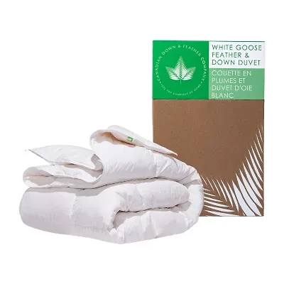Canadian Down & Feather Company White Goose Duvet, All Season Weight Hypoallergenic Comforter