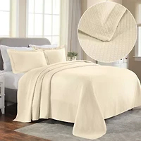 SUPERIOR® Solitaire Diamond Matelasse Geometric Jacquard Bedspread