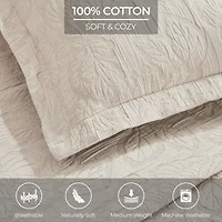 SUPERIOR® Hibiscus Matelasse Cotton Tropical Floral Bedspread