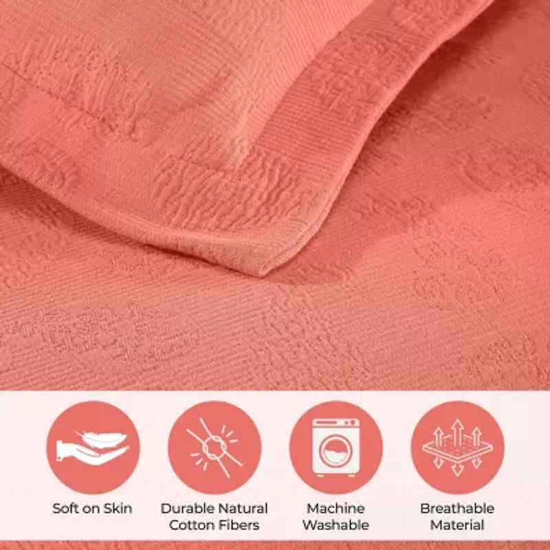 SUPERIOR® Paisley Lightweight Cotton Boho Print Bedspread