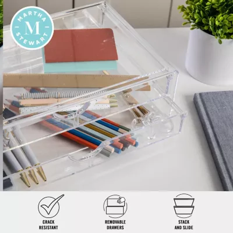 Martha Stewart Organizer With 2 Drawers