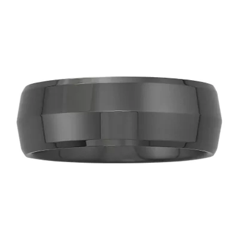 Men's 8mm Domed Band Ceramic