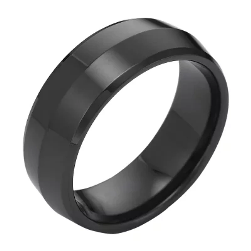 Men's 8mm Domed Band Ceramic