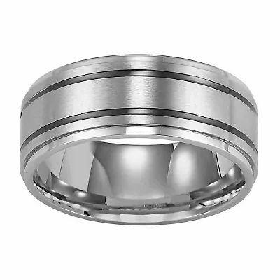 Unisex Adult 9M Stainless Steel Wedding Band
