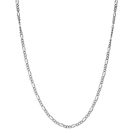 Girls Sterling Silver 13 Inch Figaro Chain Necklace