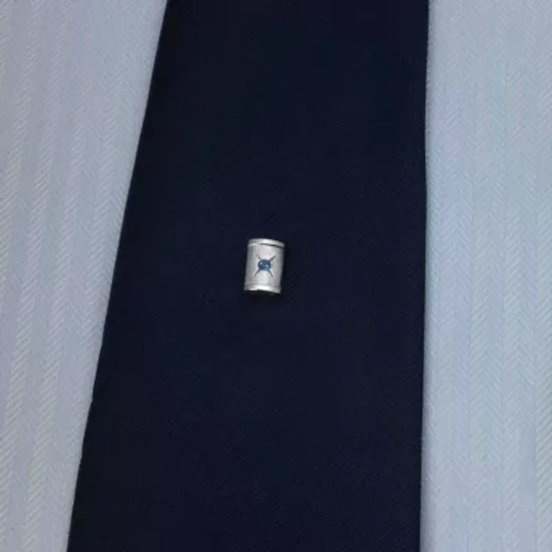 Rhodium-Plated Tie Tack