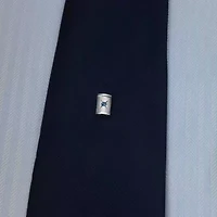 Rhodium-Plated Tie Tack