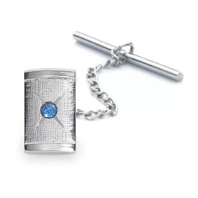 Rhodium-Plated Tie Tack