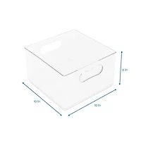 Home Expressions 2-pc. Single Compartment Stackable Storage Bin
