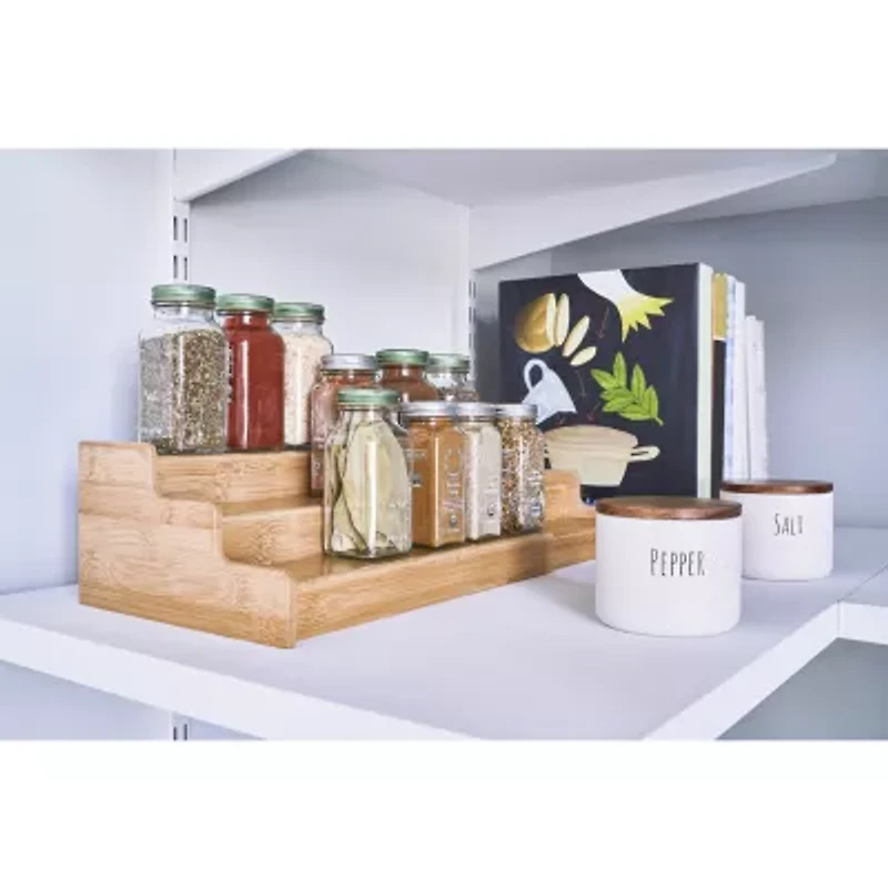 Home Expressions Bamboo 3-Shelf Riser