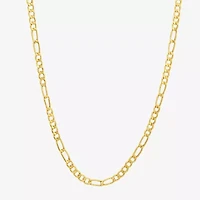 Made in Italy Unisex Adult 10K Gold 20 Inch Figaro Chain Necklace