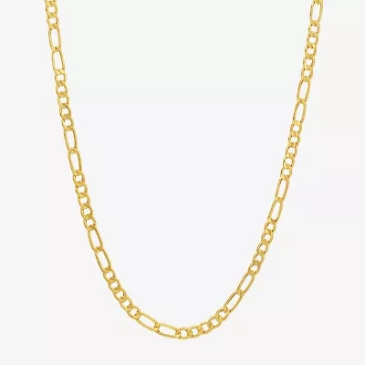 Made in Italy Unisex Adult 10K Gold 22 Inch Link Necklace