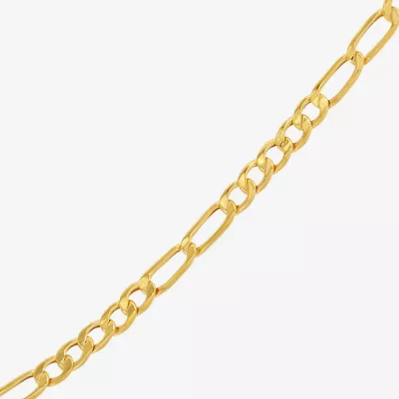 Made in Italy Unisex Adult 10K Gold 22 Inch Link Necklace