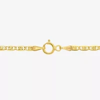 Made in Italy Unisex Adult 10K Gold 16 Inch Valentino Chain Necklace