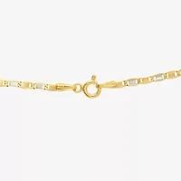 Unisex Adult 14K Two Tone Gold 20 Inch Valentino Chain Necklace