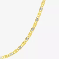 Unisex Adult 14K Two Tone Gold 20 Inch Valentino Chain Necklace