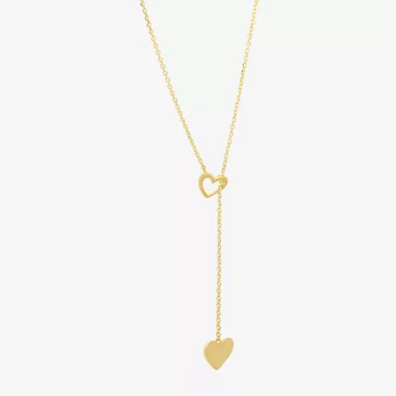 Womens 10K Gold 18 Inch Y Necklace