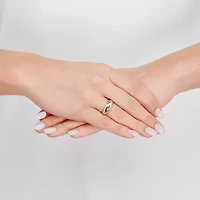 Womens 4MM 14K Gold Round Band