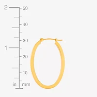 Womens 10K Gold 22mm Round Hoop Earrings