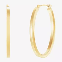 Womens 10K Gold 22mm Round Hoop Earrings