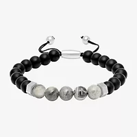 Mens Genuine Multi Color Beaded Bracelet
