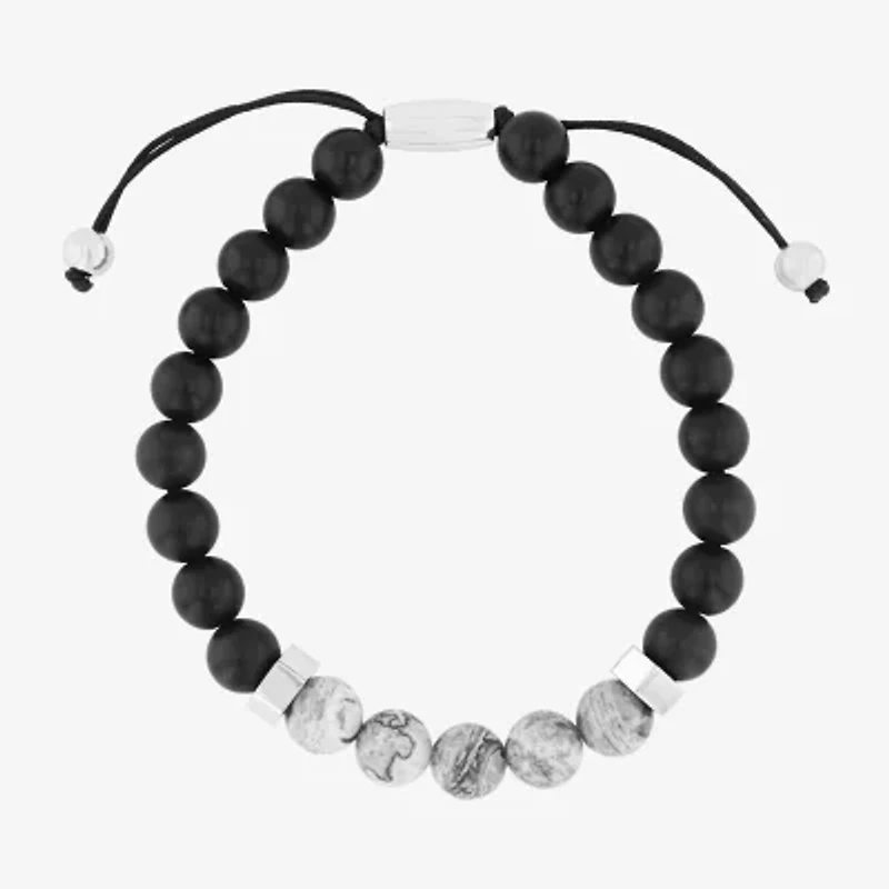 Mens Genuine Multi Color Beaded Bracelet