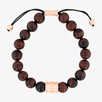 Mens Genuine Red Tiger's Eye Beaded Bracelet