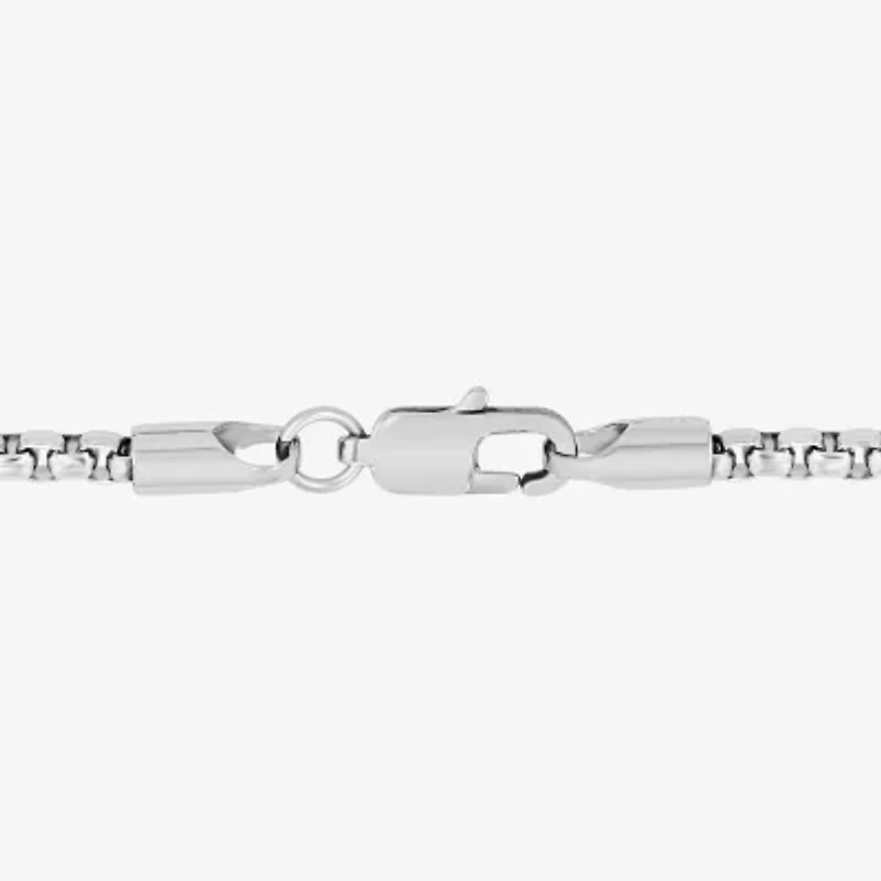 Mens 1/4 CT. T.W. Natural Diamond Stainless Steel Pendant Necklace
