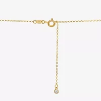 Womens Sterling Silver Cross 18 Inch Pendant Necklace