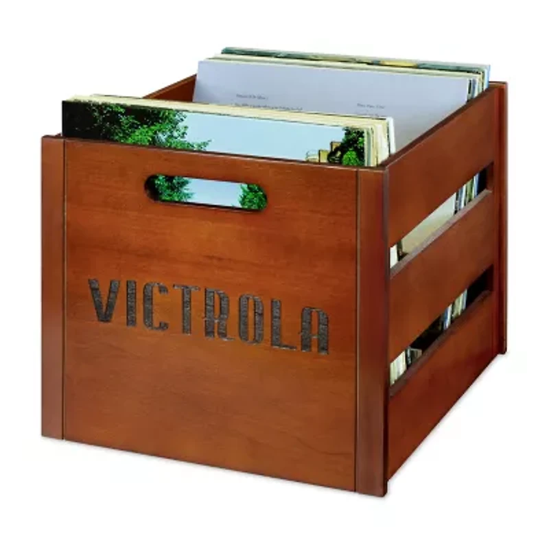 Victrola Wooden Vinyl Record crate
