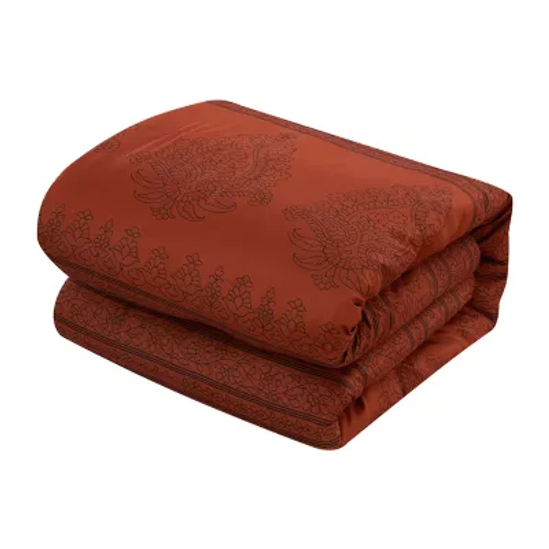 Stratford Park Linati 7-pc. Damask + Scroll Midweight Comforter Set