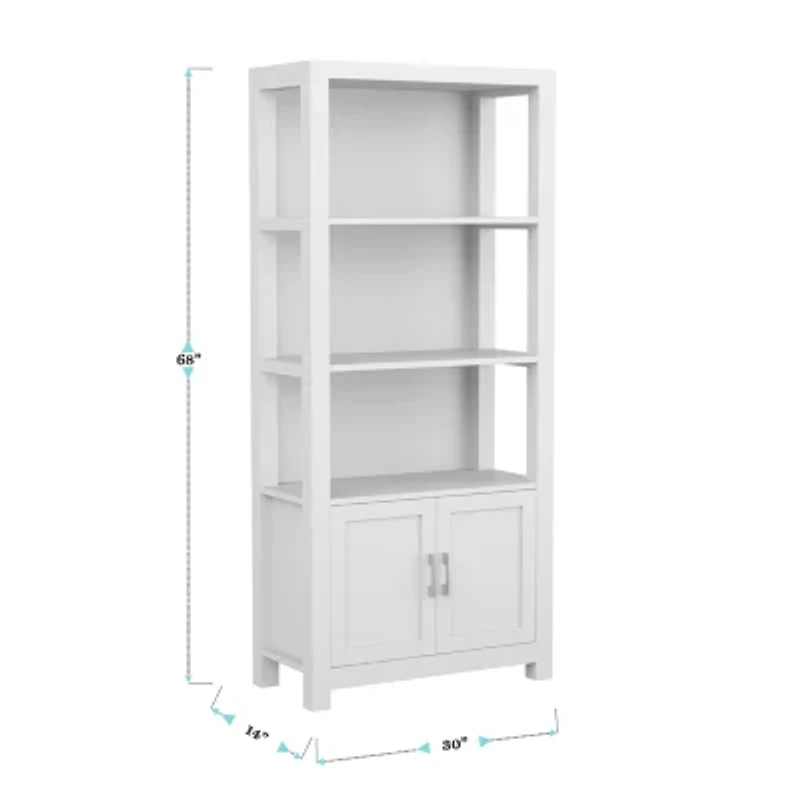 Martha Stewart Hutton 4-Shelf Bookcase