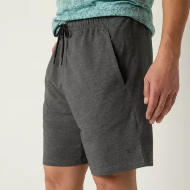 Xersion Mens 8" Mid Rise Moisture Wicking Quick Dry Workout Shorts