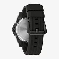Bulova Mens Black Strap Watch 98b417
