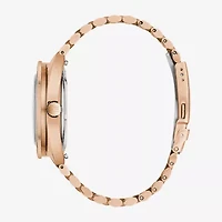 Bulova Mens Automatic Rose Goldtone Stainless Steel Bracelet Watch 97b215