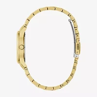 Bulova Womens Gold Tone Stainless Steel Bracelet Watch 97l168