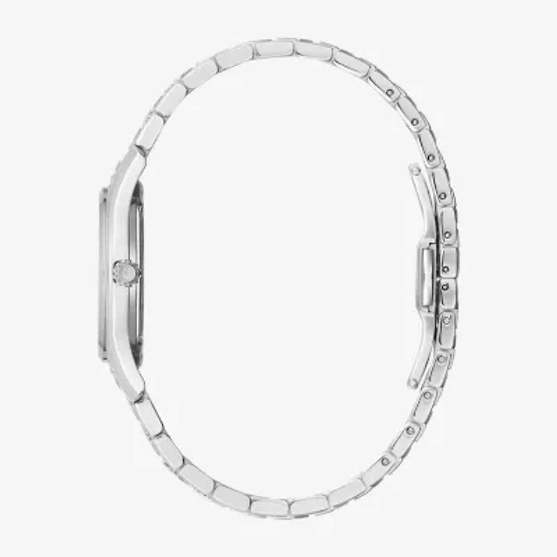 Bulova Womens Silver Tone Stainless Steel Bracelet Watch 96r216