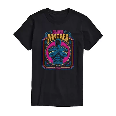 Womens Crew Neck Short Sleeve Regular Fit Black Panther Marvel Juniors Graphic T-Shirt