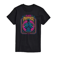 Womens Crew Neck Short Sleeve Regular Fit Black Panther Marvel Juniors Graphic T-Shirt