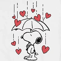 Womens Juniors Crew Neck Short Sleeve Regular Fit Peanuts Snoopy Graphic T-Shirt