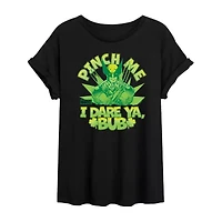 Womens Crew Neck Short Sleeve Regular Fit Marvel Juniors Graphic T-Shirt