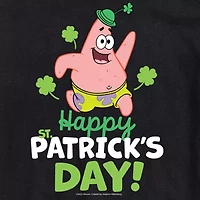 Squarepants Happy Patrick'S Day Tee Womens Crew Neck Short Sleeve Regular Fit Spongebob Juniors Graphic T-Shirt