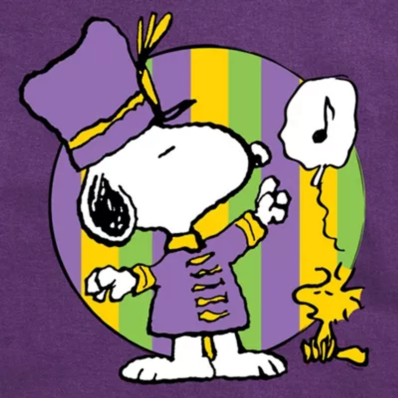 Womens Juniors Crew Neck Short Sleeve Regular Fit Peanuts Snoopy Graphic T-Shirt