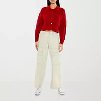 Forever 21 Womens Long Sleeve Button Juniors Cardigan
