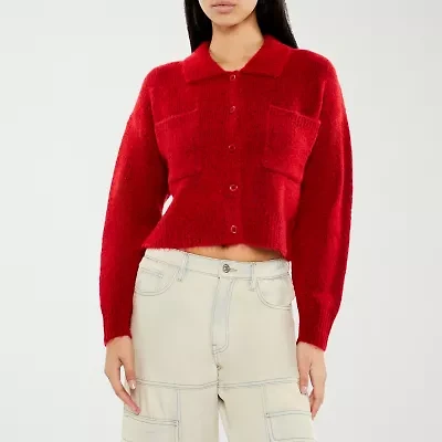 Forever 21 Womens Long Sleeve Button Juniors Cardigan